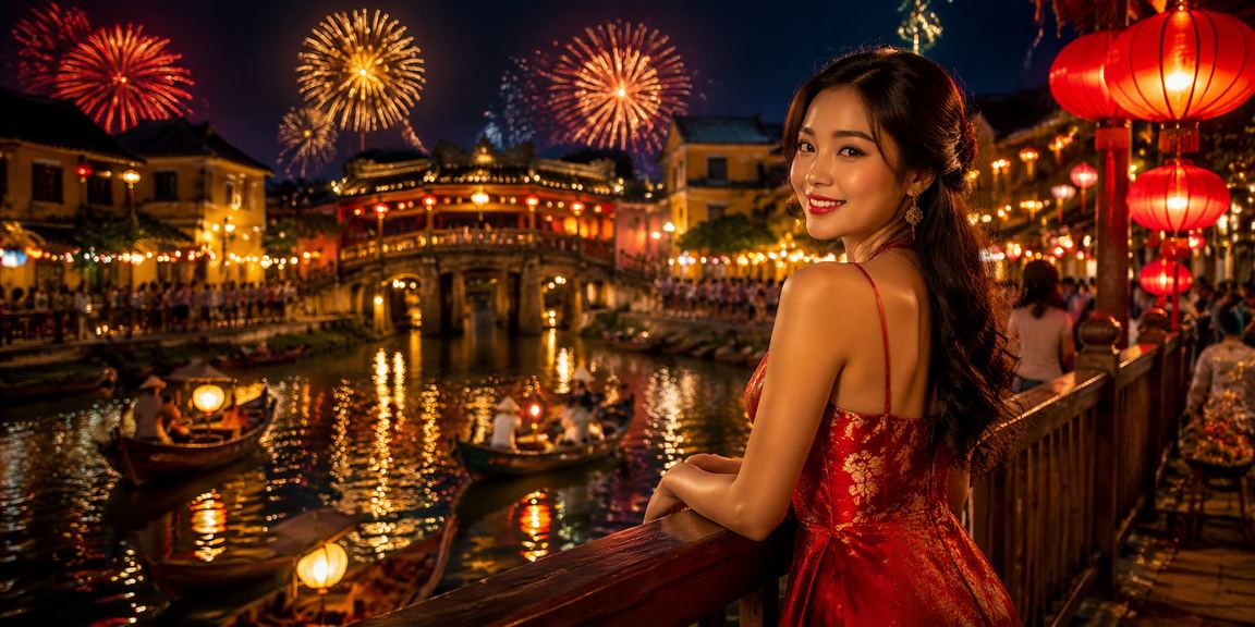 Người hâm mộ bóng đá tại chợ đêm Hội An theo dõi kết quả cược qua điện thoại